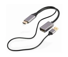 GEMBIRD Active 4K HDMI male to DisplayPort moteriškas adapteris juodas
