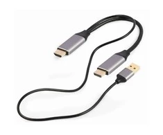 GEMBIRD Active 4K HDMI kištukas su DisplayPort kištuku adapterio kabelis 2m juodas