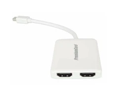 Adapteris AV PremiumCord RCA (cinch) x 3 - HDMI + USB-A juoda (khcon-47)