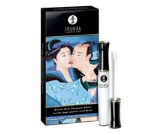 Shunga Erotic Art Oralinio malonumo kokosų skonio lūpų blizgis