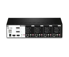 TRENDnet komutatorius Trendnet TK-440DP KVM komutatorius, juodas, sidabrinis