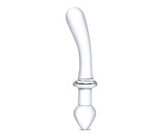 Glas CLASSIC Stiklas – klasikinis lenktas dviejų galų dildo