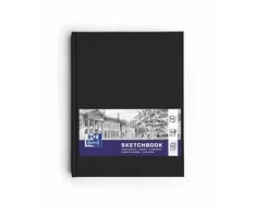 Oxford SKETCHBOOK susiūtas A4 96k 100g juodas 400152623 OXFORD
