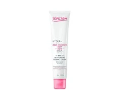 Topicrem HYDRA+ Rich Moisturizing Radiance Kreminis drėkinamasis, spindesio suteikiantis veido kremas jautriai ir sausai odai, 40 ml