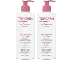 Topicrem „Ultra Hydratant“ drėkinamojo kūno losjono rinkinys, 2 x 500 ml