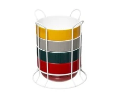 5five Simply Smart Keraminiai dubenys, dubenys ant metalinio stovo, 500 ml, rinkinyje 4 vnt