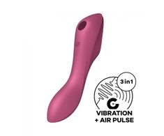 SATISFYER CURVY TRINITY 3 RAUDONAS