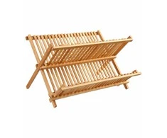 5five Simply Smart Bamboo Dish Dryer, 2 Tier
