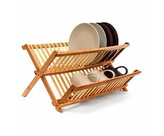 5five Simply Smart Bamboo Dish Dryer, 2 Tier