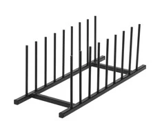 Bigbuy Home Metalinė puodo dangčio ir lėkščių laikiklis juoda 34,5x12,5x12 cm