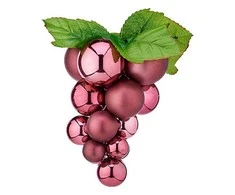 Kalėdinė dekoracija Vynuogės 25x14x14 cm rožinė spalva Krist+ 95491 KLD