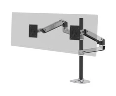 Laikiklis Ergotron - LX Dviguba Stacking Arm, Tall Pole - poliruotas aliuminis