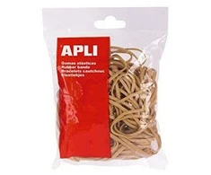 Gumelės Apli, 100x2mm, 1kg, natūralios spalvos