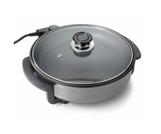 Tristar | Daugiafunkcinė grilio keptuvė | PZ-2964 | Skersmuo 40 cm | Grilis | 1500 W | Komplekte dangtelis | Fiksuota rankena | Juodas