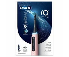 Rožinė Oral-B iO Series 5s Elektrinis dantų šepetėlis, Blush Rožinė