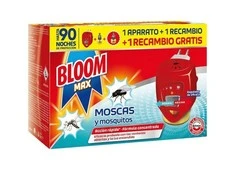 "Bloom Max" STOP musės ir uodai elektrinio prietaiso + 2 papildymai