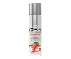 System Jo - Aromatix kvapus masažo aliejus braškių 120 ml