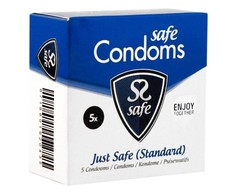 SAFE – Prezervatyvai Just Safe Standard (5 vnt.)