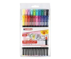 Edding Švirkštas su plonu galiuku -1200 DDING, 1 mm, 20 vnt., spalvų derinys