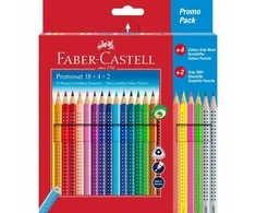 Faber-Castell – reklaminis rinkinys Color Grip (18+4+2 vnt.) (201540)