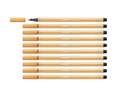 Feutras STABILO AQUACOLOR - 10 vnt. - Oranžinė - 1 mm spetsas - Vandens pagrindu