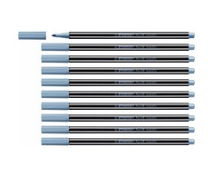 Metalikos flomasteris - STABILO - Pen 68 - 10 vnt. rinkinys - Vidutinė galiukas - Metalinė mėlyna - 1,4 mm