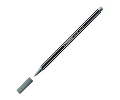 Feutras - STABILO - Pen 68 metalinis - 10 vienetų rinkinys - Vidutinė smaigalys - Sidabrinė spalva - 1,4 mm