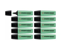 Fluorescencinis žymeklis Stabilo Boss Turkis 10 vnt.