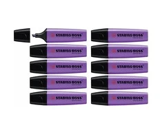 Fluorescencinis žymeklis Stabilo Boss Violetinė 10 vnt.