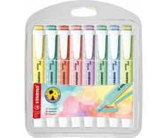 Stabilo Teksto žymekliai SWING COOL pastel 8vnt.