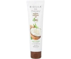 Farouk „Biosilk Silk Therapy“ kokosų aliejaus formavimo kremas garbanotiems plaukams (148 ml)