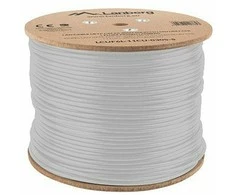 LANBERG LAN kabelis UFTP kat.6A 305m solid CU LSZH pilkas CPR fluke praėjo