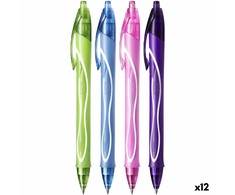 Bic Gelinis rašiklis Gel-Ocity Quick Dry, įvairių spalvų, pakuotėje 12 vnt.