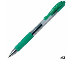 Pilot Pen Gelio rašiklis Pilot G-2 07 Žalia Kamuolys 0,4 mm (12 vnt.)