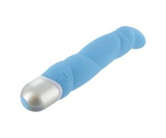 Feelz Toys Mėlyna FeelzToys Gino Mėlyna Silicone Vibrator 16cm - 7 Vibration Modes, Violet