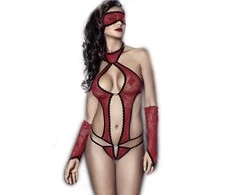 Anais Apatiniai drabužiai-Ashley red body XL (raudona body)