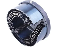 5 dalių gręžimo karūnėlių rinkinys Wolfcraft 2162000; 60/68/74/80/95 mm