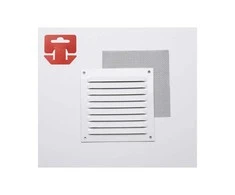 Fepre Ventiliacijos grotelės, 150 x 150 mm, su tinkleliu, baltos