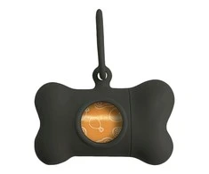 Gyvūnų maišelių dispenseris United Pets Bon Ton Classic Šuo Juoda (8 x 4,2 x 5 cm)