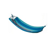 Bigbuy Outdoor GENERIC lauko hamakas - Mėlyna Stripes - 100x200cm - Svoris iki 150kg