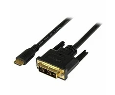 Kabelis StarTech HDMI mini - DVI- D 2m juoda (HDCDVIMM2M)