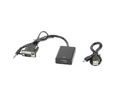 Adapteris Lanberg VGA(F) + garso 3,5 mm -