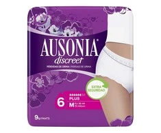 "Ausonia Discreet M Plus" kelnės 9 vienetai
