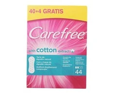 "Carefree" įklotai su medvilnės ekstraktu 44 vienetai