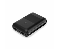 Ksix Powebank Mini 10000mAh 10W+cable USB-A USB-C Juodas