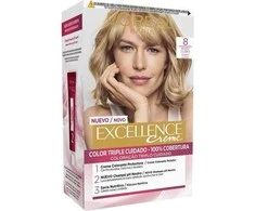 Ilgalaikiai dažai Excellence L'Oreal Make Up Švarus šviesus Nº 8