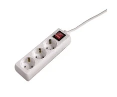 Ilgintuvas 3 Tomas Schuko tipo Hama Technics 69030382 Balta