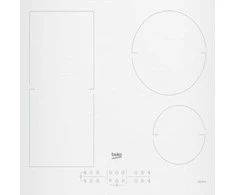 Kaitlentė Indukcinė Viryklė - Beko Įmontuojama 60 Cm, Balta 4 Zonų