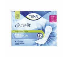 Įprasti įklotai be sparnelių Tena Discreet Extra 20 vnt.