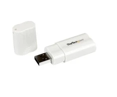 USB adapteris StarTech USB – 3,5 mm baltas lizdas (ICUBUDIO)